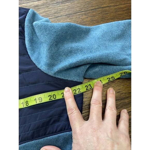 Ascend Women’s 1/2 Button Up Pullover Contrast Fleece Size Large - Picture 7 of 10